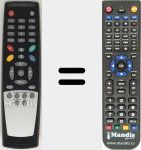 Replacement remote control for SW-0347 (W6023-0347-001)
