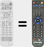 Replacement remote control for TTH-32 L
