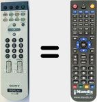 Replacement remote control for RM 334 (147911111)