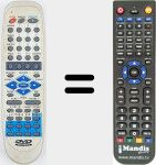 Replacement remote control for JX-2006A