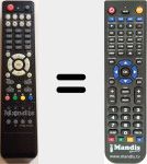Replacement remote control for HDSR420HD