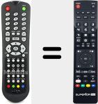 Replacement remote control for VEC1571