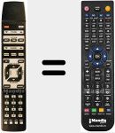 Replacement remote control for 11-3999-1