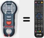 Replacement remote control for 2610034018