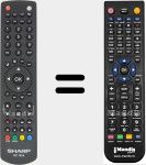 Replacement remote control for 20601206