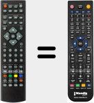 Replacement remote control for Blau002