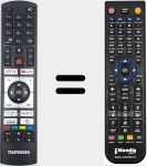 Replacement remote control for RC4518P (23774640)
