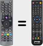 Replacement remote control for RC 4870 (30085964)