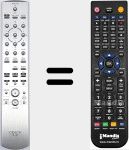 Replacement remote control for RC-1179 (30701012000AD)