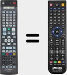 Replacement remote control for RC-1194 (30701016300AD)