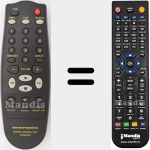 Replacement remote control for RC5000CD (313922882600)