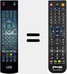 Replacement remote control for 40DLEDUSB-114