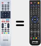 Replacement remote control for 55S8M