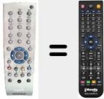 Replacement remote control for PR100 (720117140100)