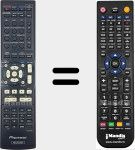 Replacement remote control for AXD7690 (8300769000010-IL)