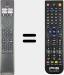 Replacement remote control for 398GR10BEPHN0041BC (996592100233)
