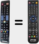 Replacement remote control for TM1250B (AA59-00639A)