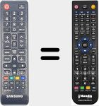 Replacement remote control for TM1240A (AA81-00243B)