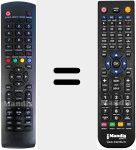 Replacement remote control for AKTV402