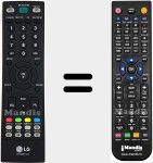 Replacement remote control for AKB33871401