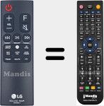 Replacement remote control for AKB75595312