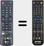 Replacement remote control for AKB75675321