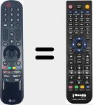 Replacement remote control for AKB76039901