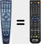 Replacement remote control for AVR4000