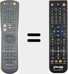 Replacement remote control for AXD7249