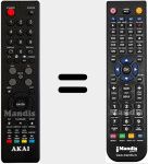 Replacement remote control for AKTV5534