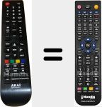 Replacement remote control for AKTV3225-Smart