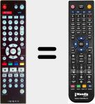 Replacement remote control for BDP103D