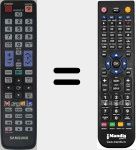 Replacement remote control for TM1060 (BN59-01039A)