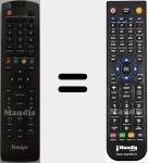 Replacement remote control for BO0024FHD