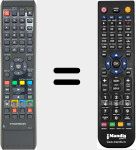 Replacement remote control for NC127 (CB1160HDD)