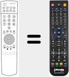 Replacement remote control for CONTROL 150 TV