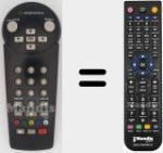 Replacement remote control for CANAL SATELLITE