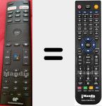 Replacement remote control for CELED43SA220B7