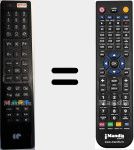 Replacement remote control for RC4848 (23312118)