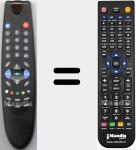 Replacement remote control for 12.4 (B57187F)