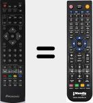 Replacement remote control for TFD3249MC
