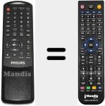 Replacement remote control for REMCON1229
