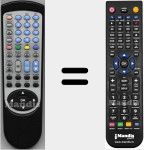 Replacement remote control for RCLTV3210H