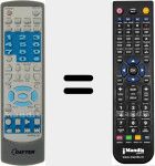 Replacement remote control for DVDPS 251