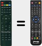 Replacement remote control for Videocon001