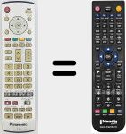 Replacement remote control for EUR7635020