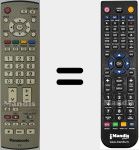 Replacement remote control for EUR7651030A