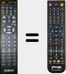 Replacement remote control for DVB19DVDNG