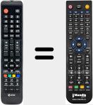 Replacement remote control for LEDTV29D1T1
