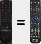 Replacement remote control for 2601LED4D